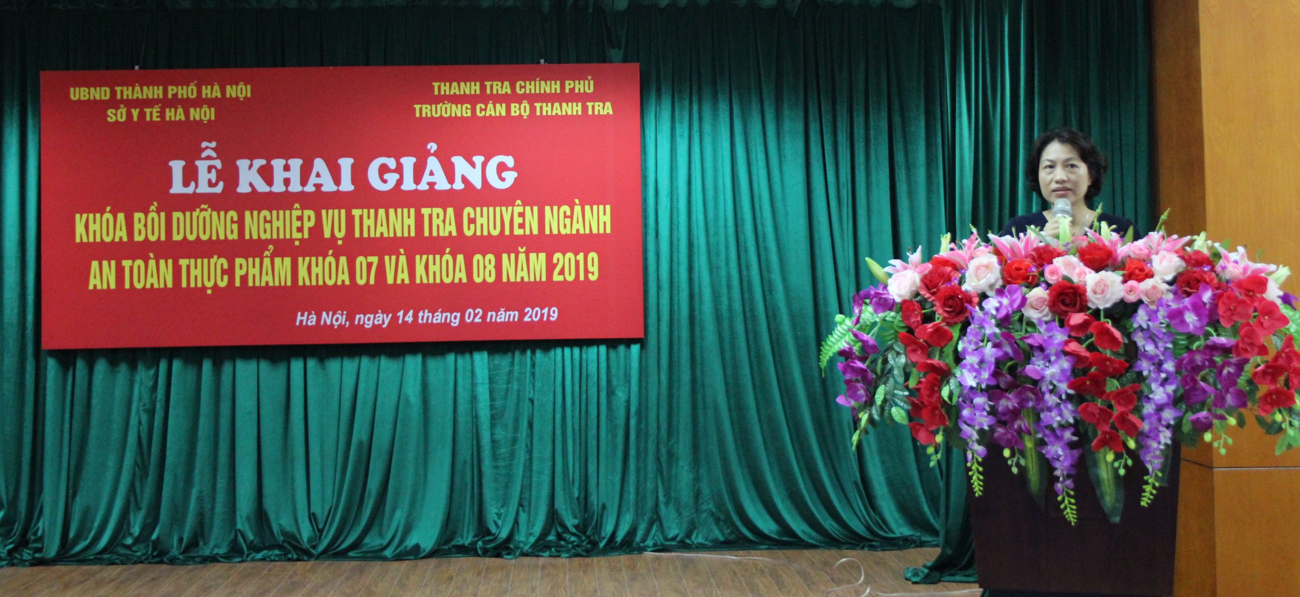Bà Nguyễn Thị Ánh Nguyệt P Chi cục trưởng Chi cục ATVSTPTP HN