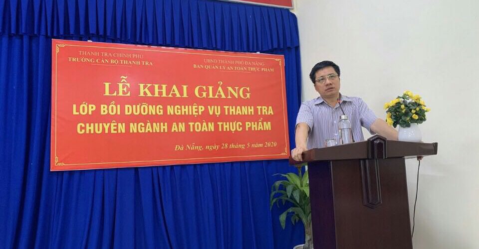 TS Trịnh Văn Toàn Phó Hiệu Trưởng Trường CBTT phát biểu khia giảng khóa học 1