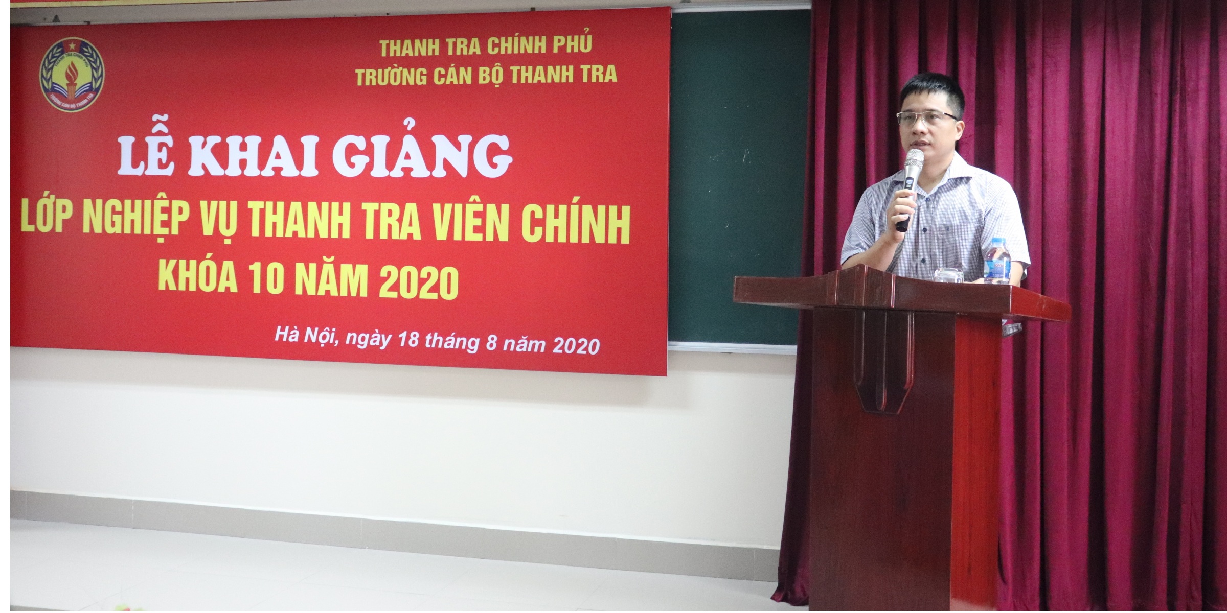 TS Trịnh Văn Toàn Phó Hiệu trg Trường CBTT phát biểu khai giảng khóa học