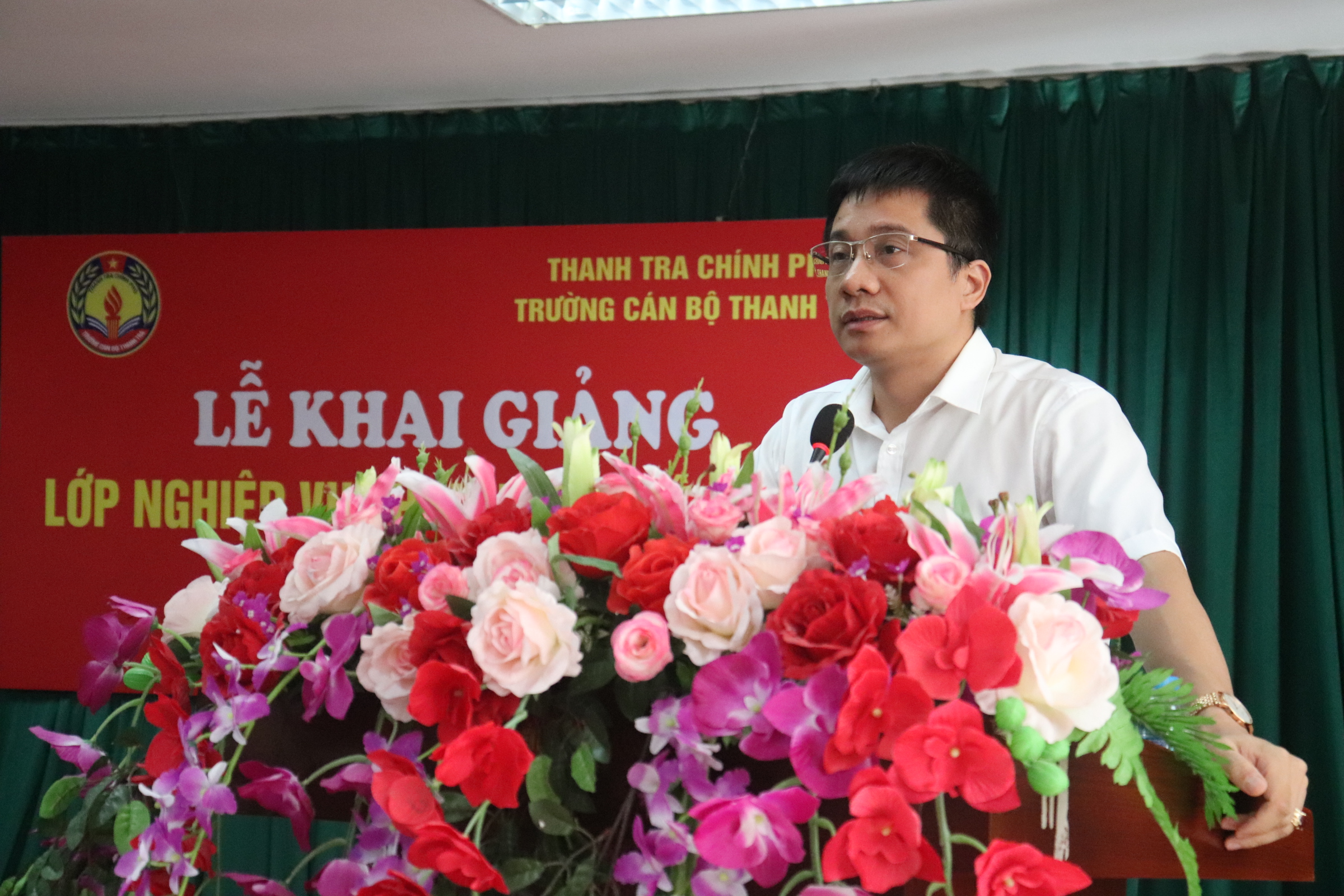 TS Trịnh Văn Toàn PHT trg CBTT phát biểu khai giảng khóa học