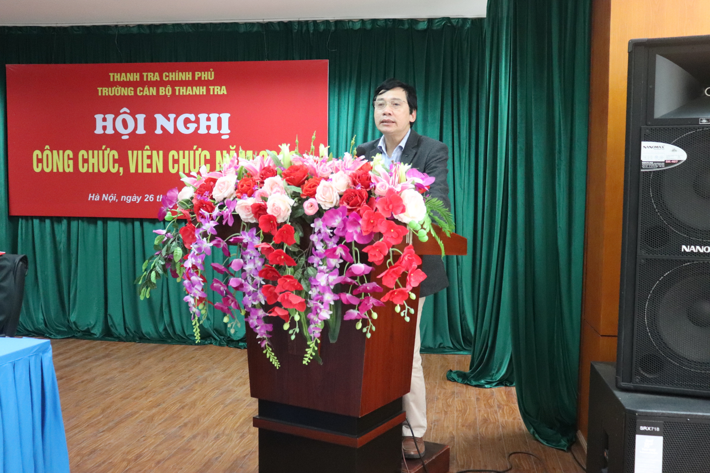 Ông Nguyễn Ngọc Bội TTVCC đại diện Vụ TCCB TTCP phát biểu tại Hội nghị