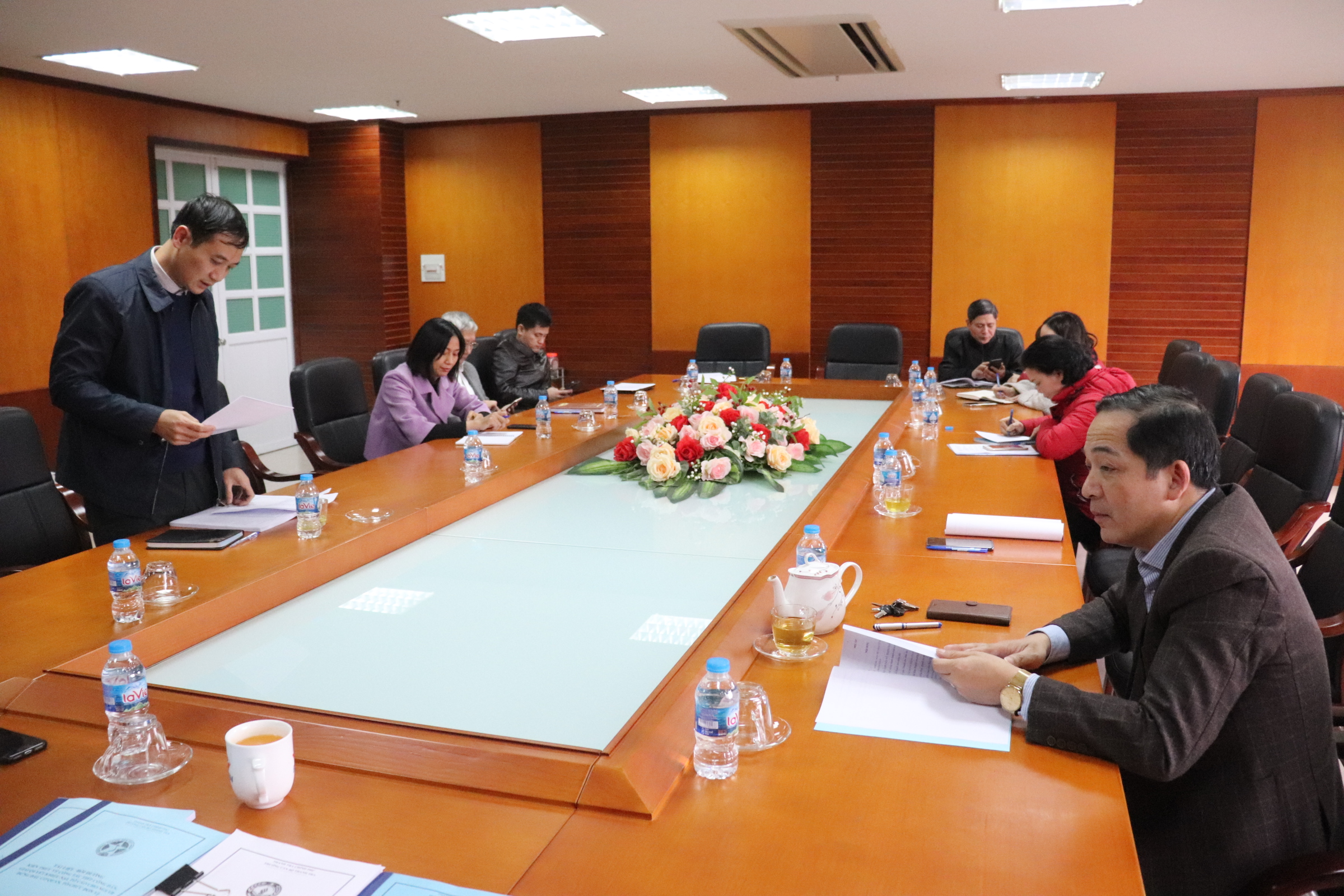 ThS Phạm Tuấn Anh báo cáo trước Hội đồng nghiệm thu