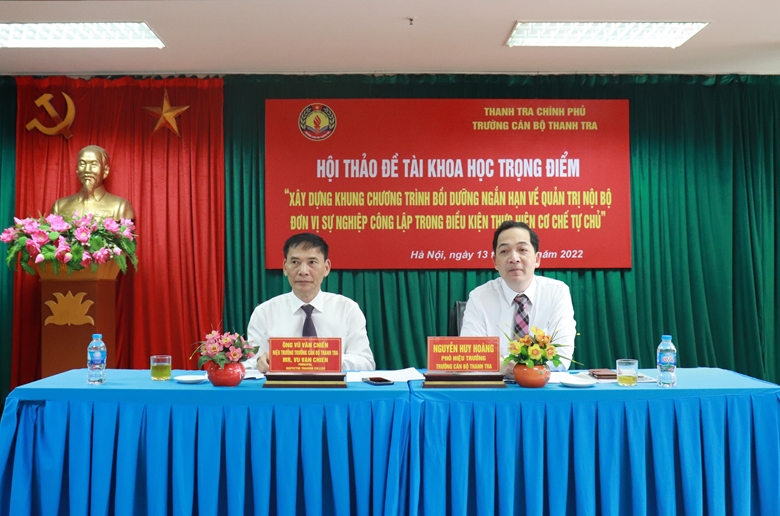 Quản trị nội bộ của đơn vị sự nghiệp công lập trong điều kiện thực hiện cơ chế tự chủ