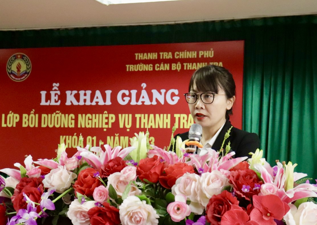 Khai giảng lớp bồi dưỡng nghiệp vụ Thanh tra viên K01 năm 2023