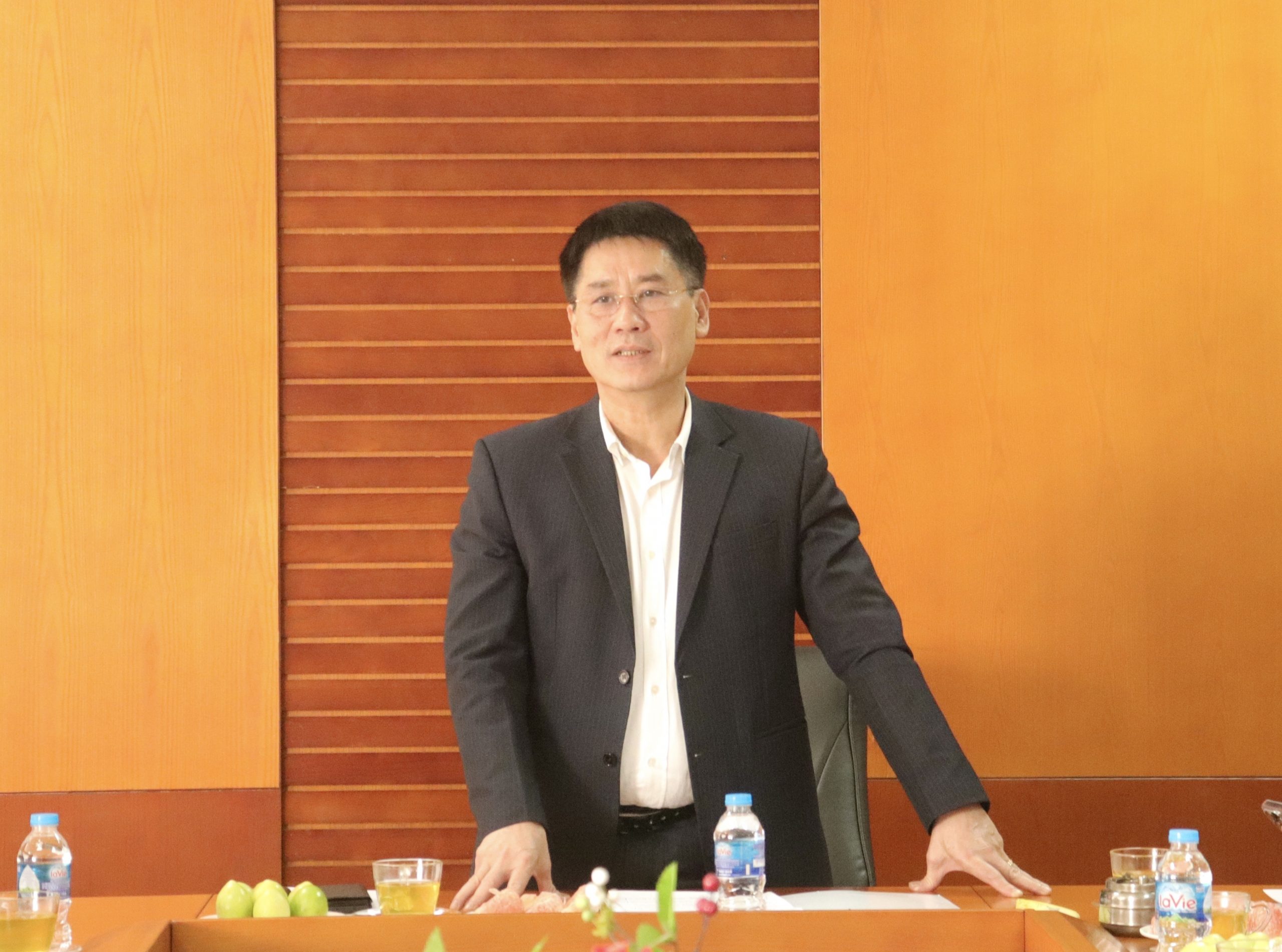 Phó Tổng Thanh tra Chính phủ Lê Sỹ Bảy làm việc với Trường Cán bộ Thanh tra