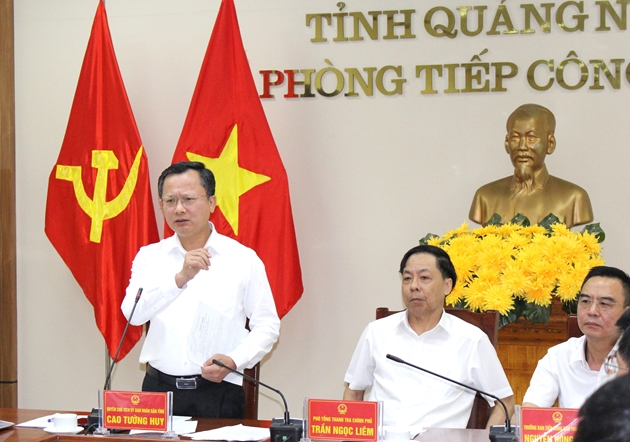 Phó Tổng Thanh tra Trần Ngọc Liêm tiếp công dân tại Quảng Ninh