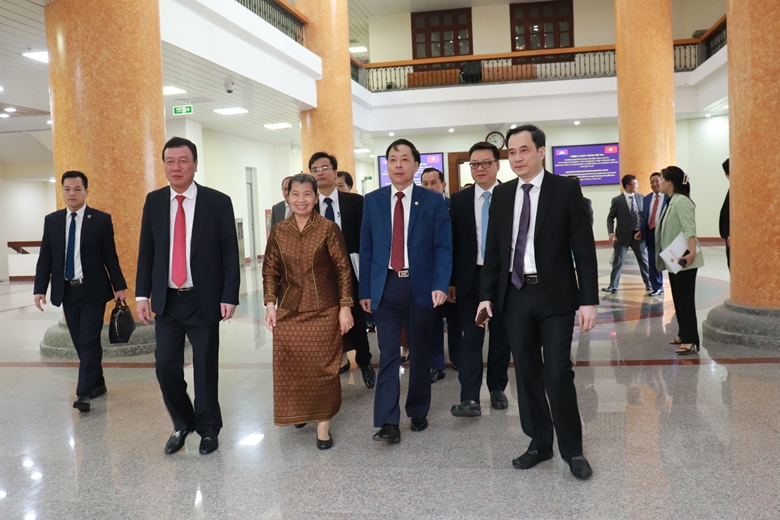 Tổng Thanh tra Chính phủ tiếp xã giao Đoàn đại biểu cấp cao Campuchia