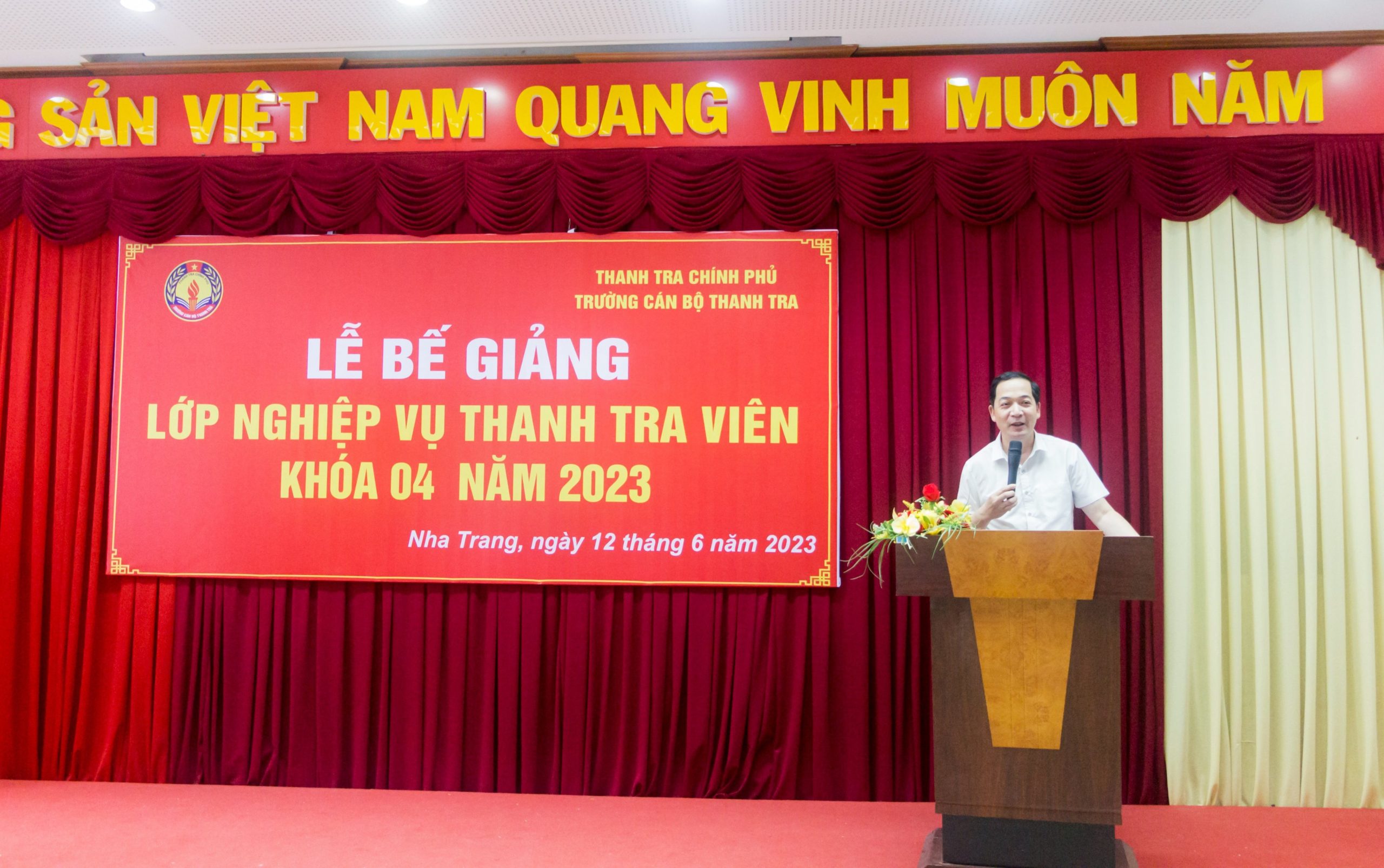 Lễ Bế giảng lớp bồi dưỡng nghiệp vụ Thanh tra viên K04 năm 2023