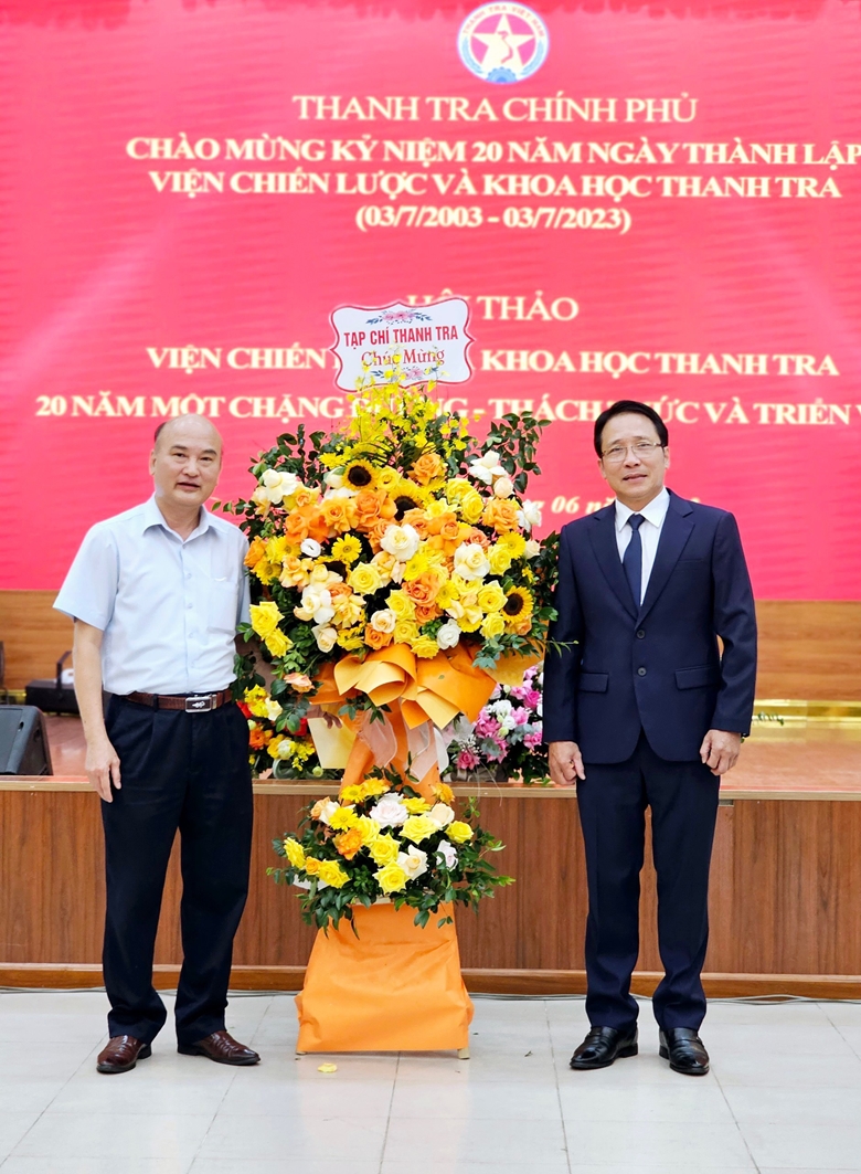 Viện Chiến lược và Khoa học Thanh tra: 20 năm một chặng đường nhiều khó khăn, thử thách nhưng đầy vinh dự và tự hào!