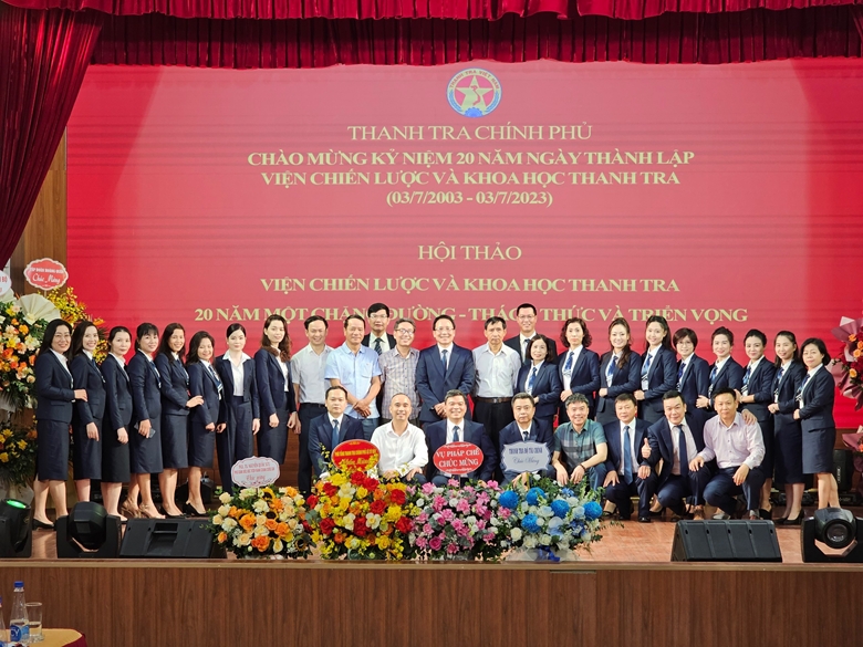 Viện Chiến lược và Khoa học Thanh tra: 20 năm một chặng đường nhiều khó khăn, thử thách nhưng đầy vinh dự và tự hào!