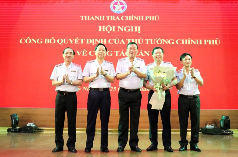 Công bố quyết định bổ nhiệm đồng chí Dương Quốc Huy giữ chức Phó Tổng Thanh tra Chính phủ