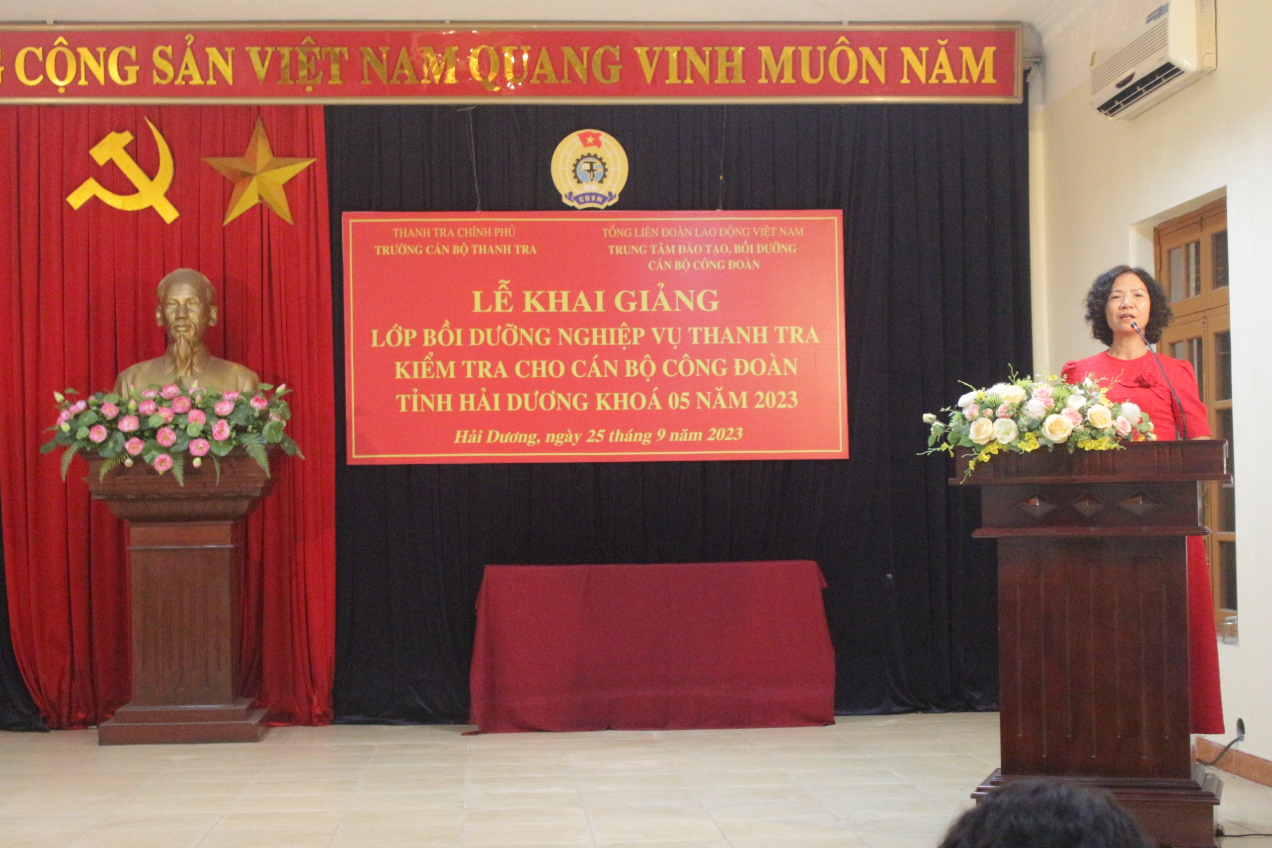Khai giảng lớp Bồi dưỡng nghiệp vụ thanh tra – kiểm tra cho cán bộ Công đoàn Việt Nam K05/2023