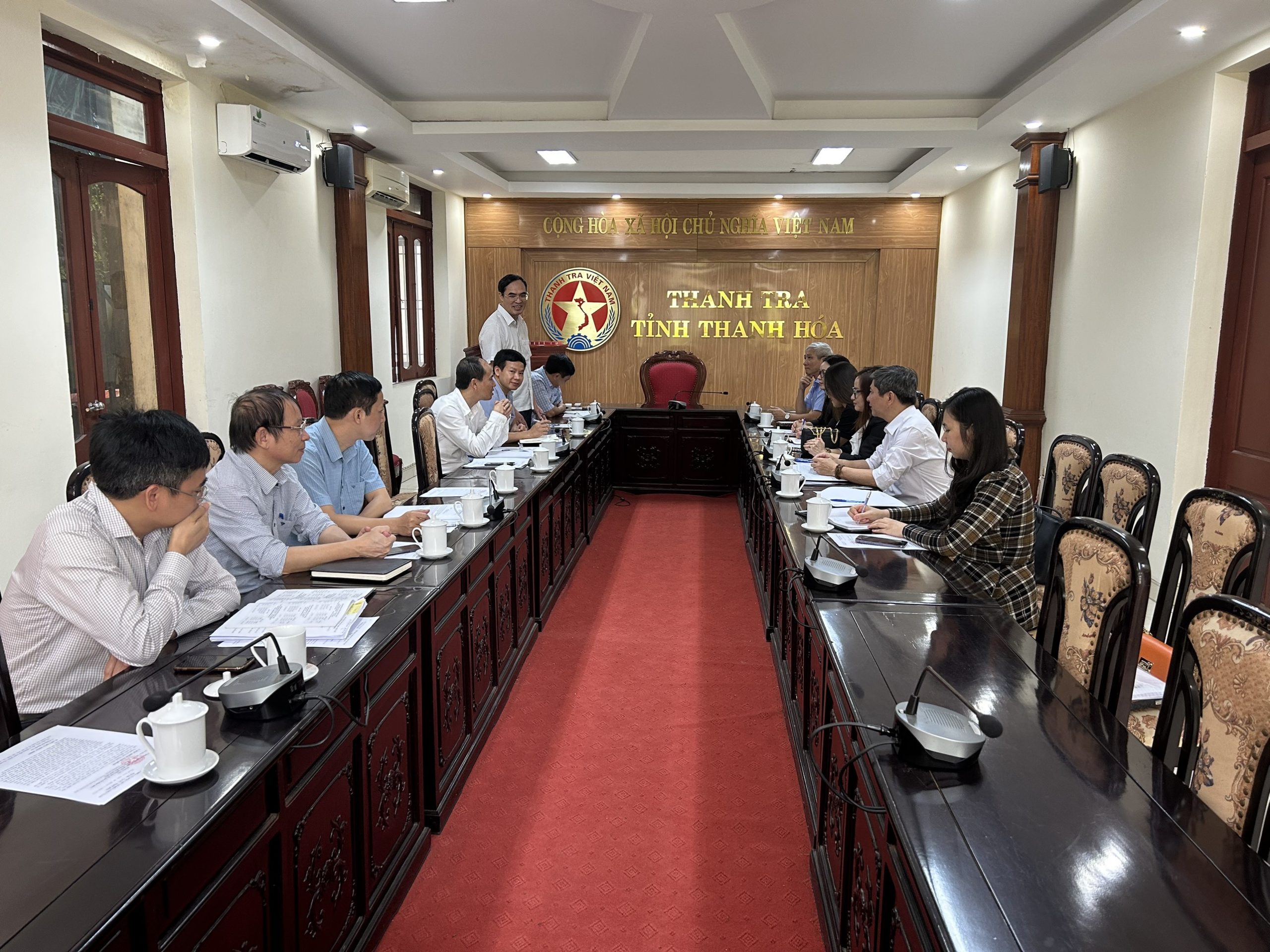 Khoa Nghiệp vụ Thanh tra tổ chức đi trao đổi kinh nghiệm thực tiễn về công tác thanh tra tại các cơ quan thanh tra trên địa bàn tỉnh Thanh Hóa