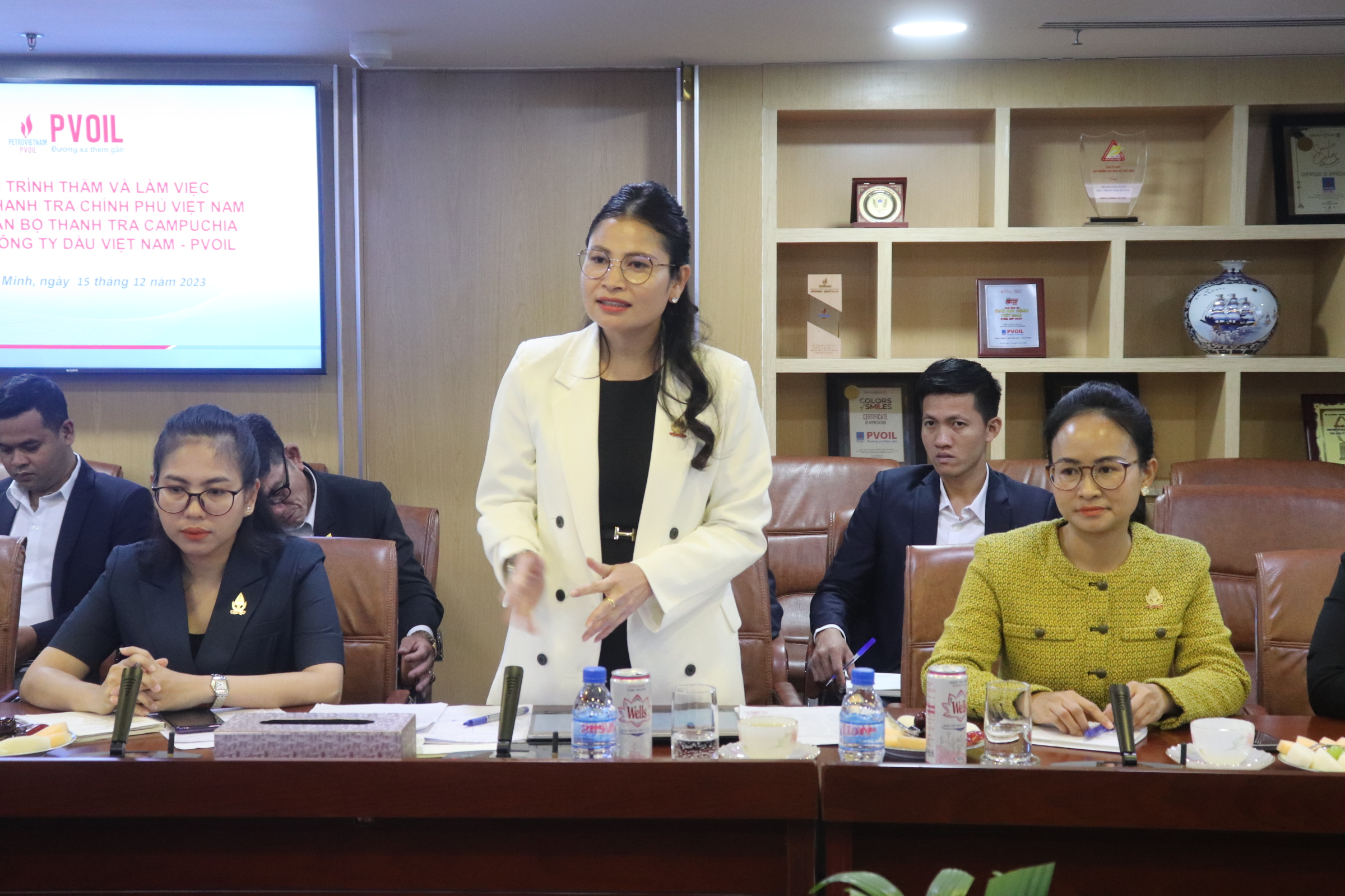 Đoàn cán bộ Thanh tra Campuchia thăm, làm việc tại Tổng Công ty Dầu Việt Nam (PVOIL)