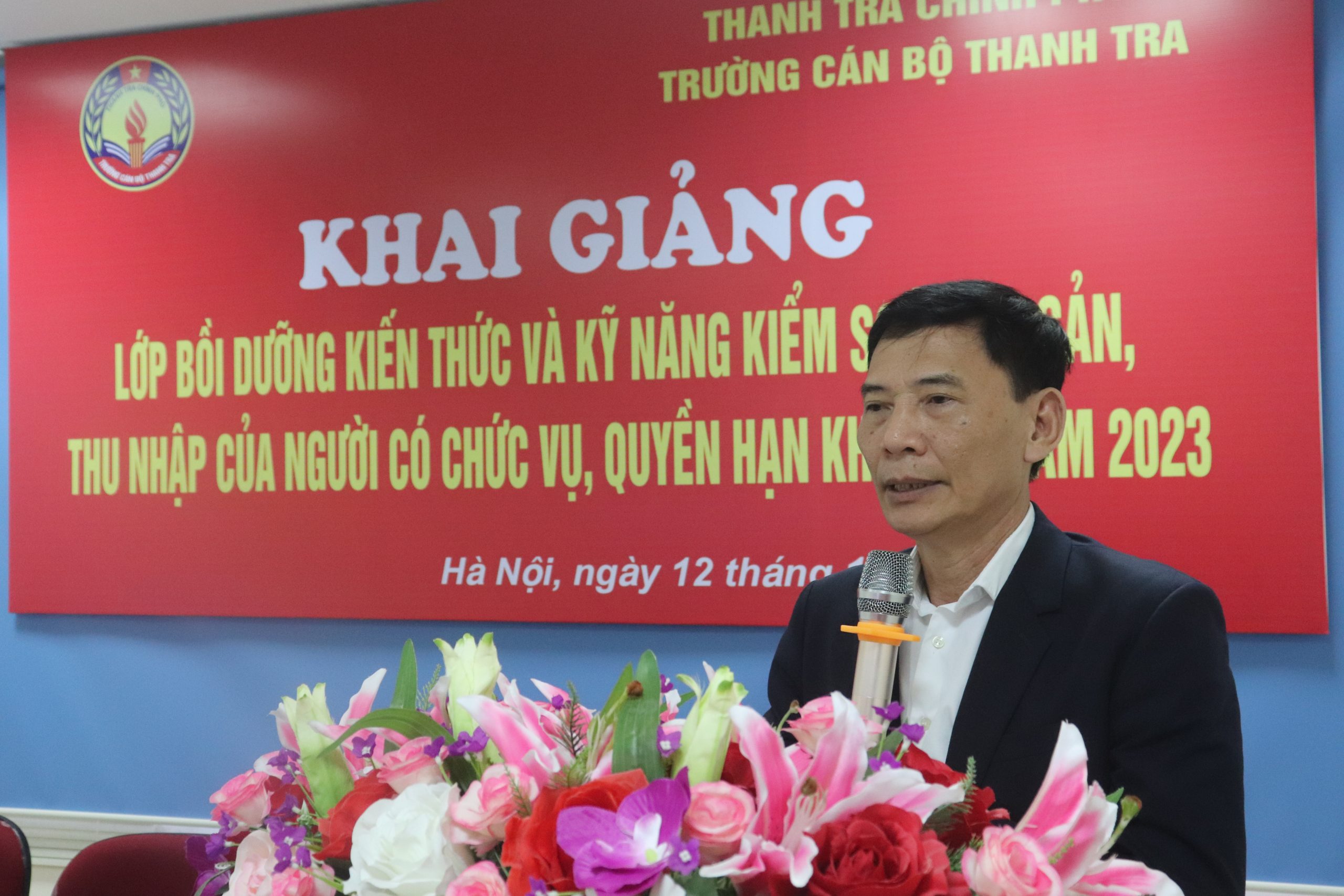 Khai giảng lớp Bồi dưỡng nghiệp vụ kiến thức và kỹ năng kiểm soát tài sản, thu nhập của người có chức vụ, quyền hạn khóa 01/2023