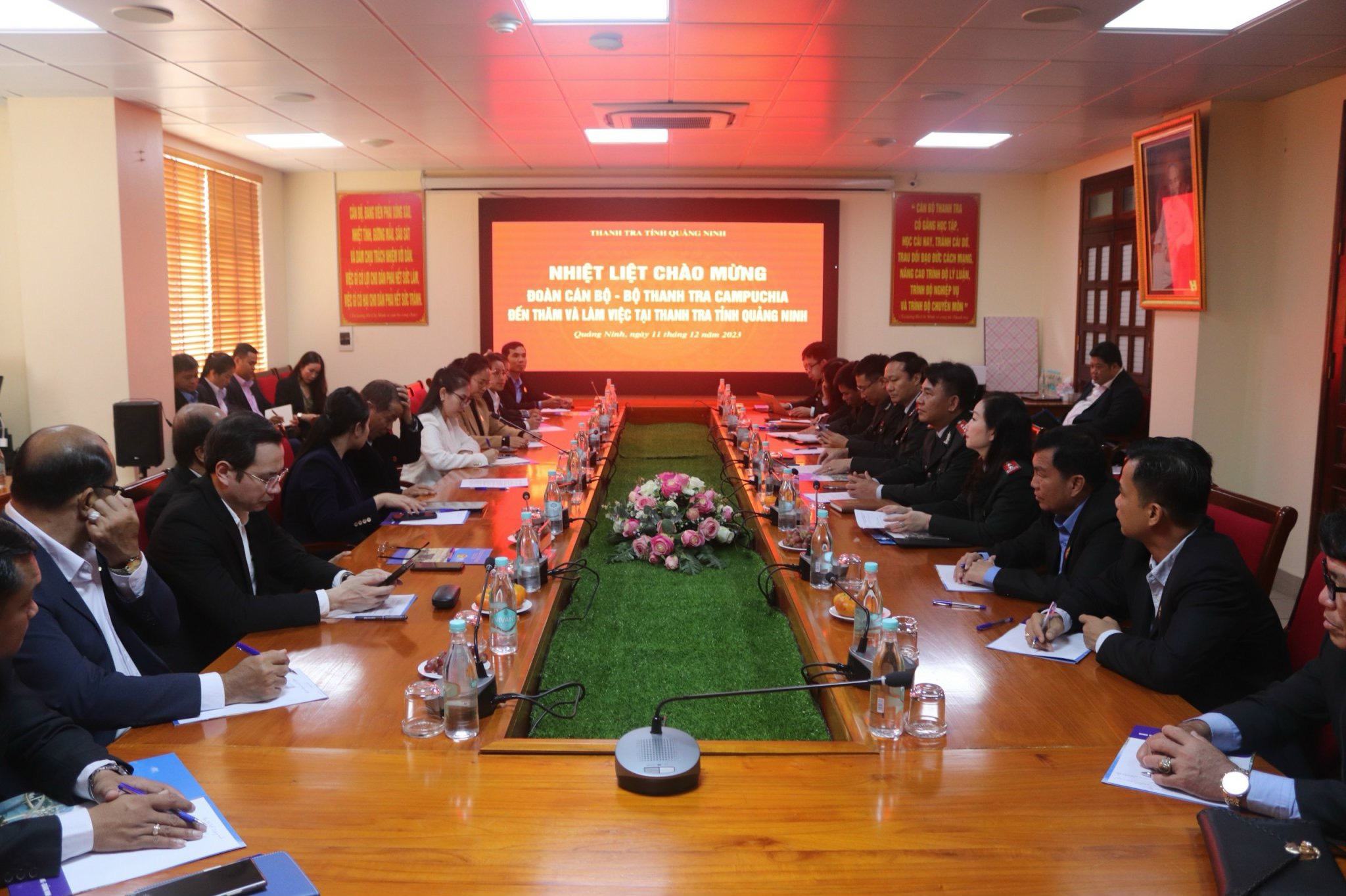 Đoàn lãnh đạo Bộ Thanh tra Campuchia thăm và làm việc tại Thanh tra tỉnh Quảng Ninh