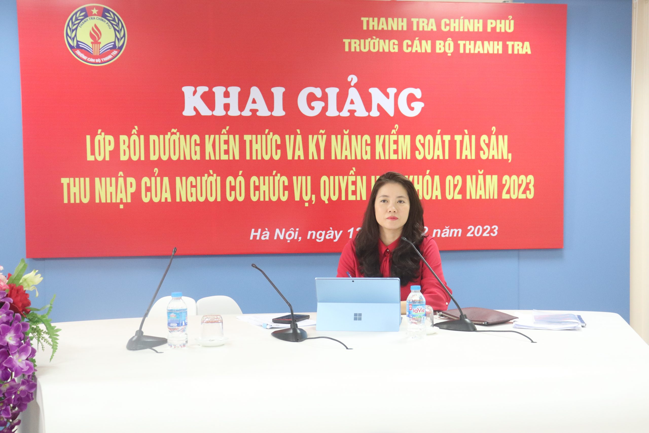 Khai giảng lớp Bồi dưỡng nghiệp vụ kiến thức và kỹ năng kiểm soát tài sản, thu nhập của người có chức vụ, quyền hạn khóa 02/2023