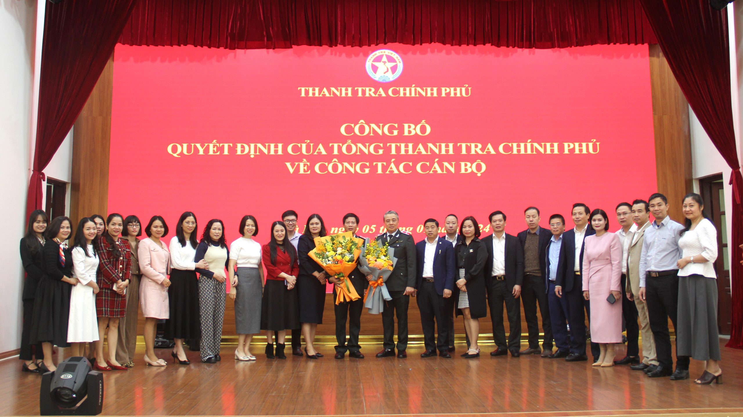 Thanh tra Chính phủ công bố các quyết định luân chuyển, điều động, bổ nhiệm cán bộ