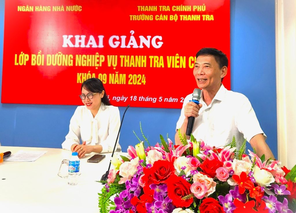 Gần 100 công chức của Ngân hàng Nhà nước Việt Nam tham gia Lớp Bồi dưỡng nghiệp vụ Thanh tra viên chính Khóa 09 năm 2024 tại Trường Cán bộ Thanh tra