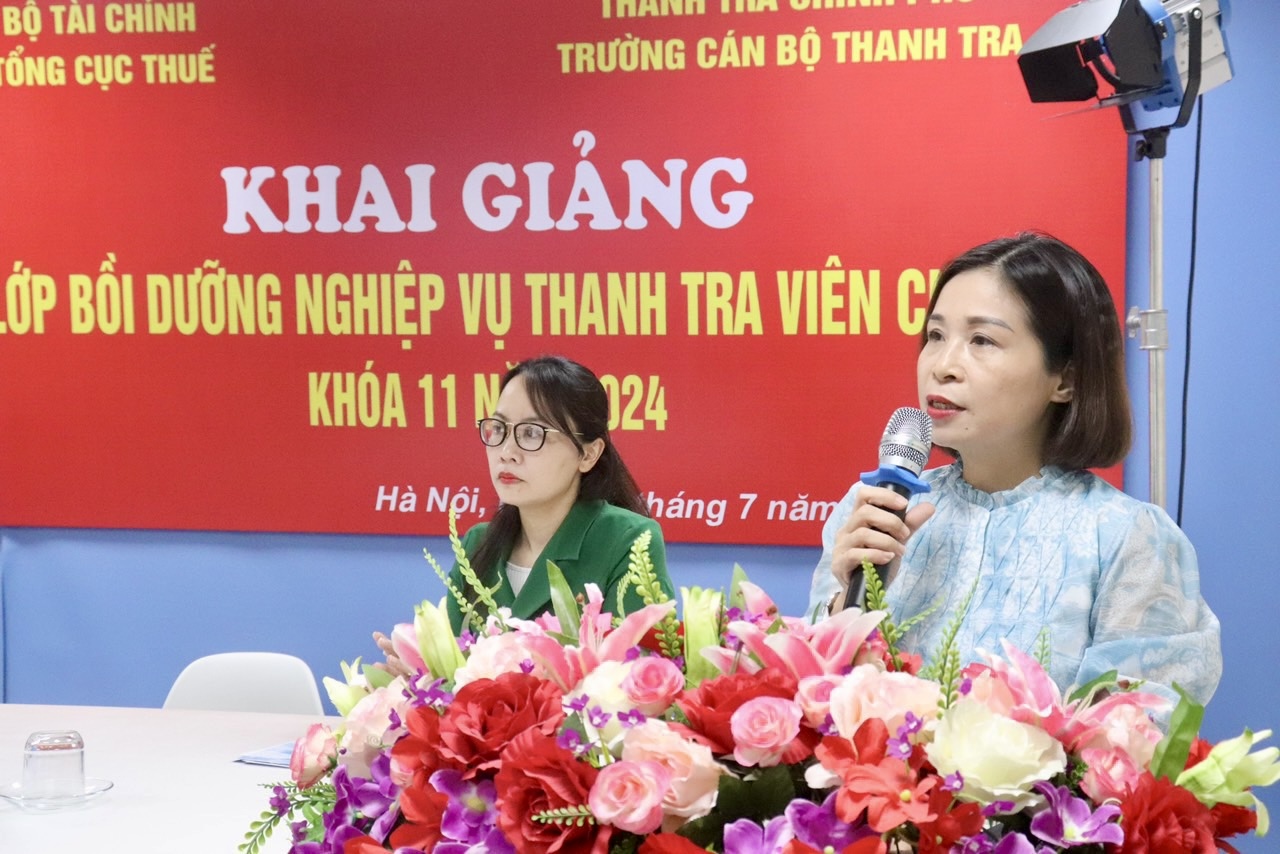 Gần 100 công chức ngành thuế tham gia Lớp Bồi dưỡng nghiệp vụ Thanh tra viên chính Khóa 11 năm 2024