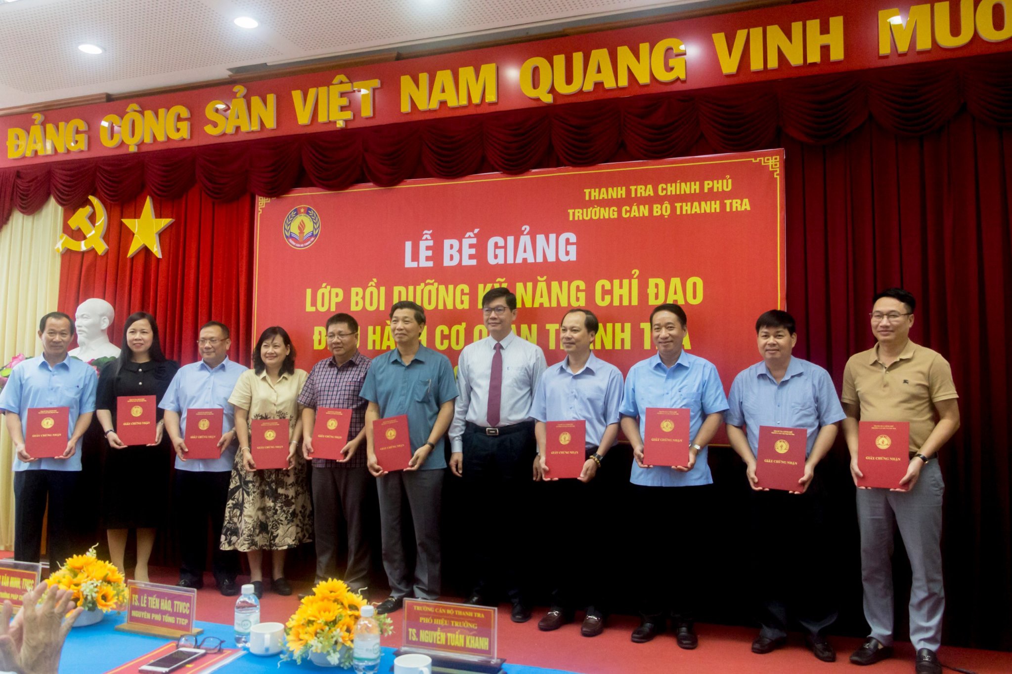 Bế giảng lớp Bồi dưỡng Kỹ năng chỉ đạo, điều hành cơ quan Thanh tra