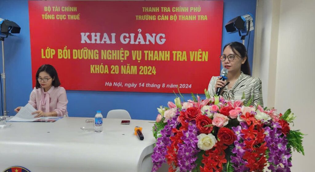 Khai giảng lớp Bồi dưỡng nghiệp vụ Thanh tra viên Khóa 20 năm 2024 theo hình thức học trực tuyến (Online)
