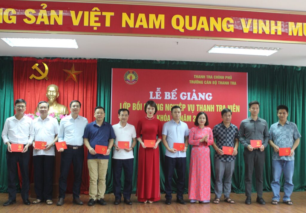 Trường Cán bộ Thanh tra tổ chức Lễ Bế giảng lớp Bồi dưỡng nghiệp vụ Thanh tra viên Khóa 14 năm 2024