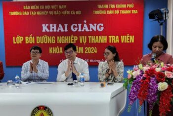 Khai giảng lớp Bồi dưỡng nghiệp vụ Thanh tra viên Khóa 25 năm 2024 cho công chức ngành Bảo hiểm xã hội