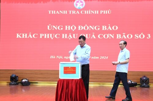 Thanh tra Chính phủ phát động ủng hộ đồng bào bị thiệt hại do bão số 3