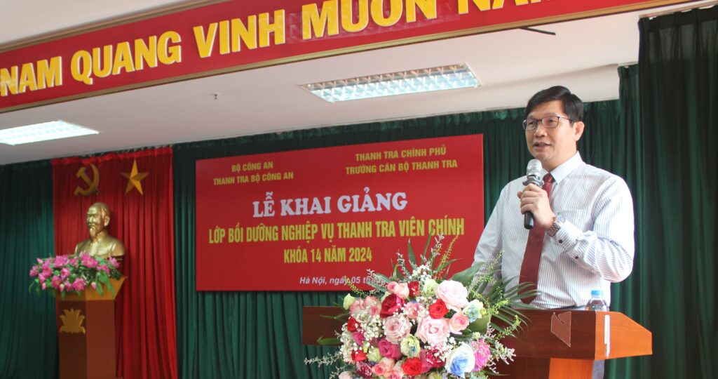 Khai giảng Lớp Bồi dưỡng nghiệp vụ Thanh tra viên chính Khóa 14 năm 2024 tại Trường Cán bộ Thanh tra