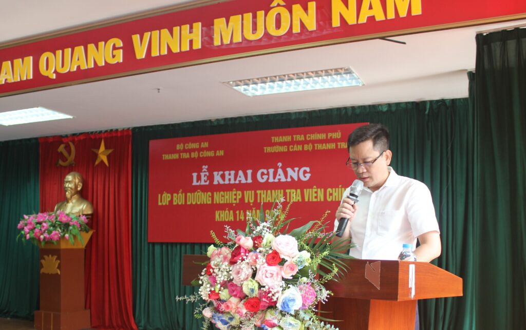 Khai giảng Lớp Bồi dưỡng nghiệp vụ Thanh tra viên chính Khóa 14 năm 2024 tại Trường Cán bộ Thanh tra