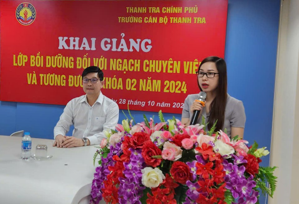 Khai giảng lớp Bồi dưỡng đối với ngạch chuyên viên và tương đương khóa 02 năm 2024