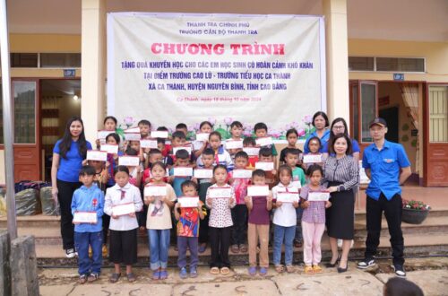 Trường Cán bộ Thanh tra tổ chức Chương trình thiện nguyện tại Cao Bằng