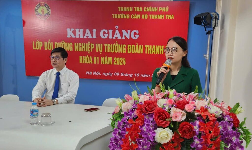 Gần 400 công chức Thanh tra các Bộ, ngành, địa phương tham dự lớp Bồi dưỡng nghiệp vụ Trưởng đoàn Thanh tra Khóa 01 năm 2024 tại Trường Cán bộ Thanh tra theo hình thức học trực tuyến (Online)