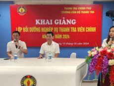 Khai giảng Lớp Bồi dưỡng nghiệp vụ Thanh tra viên chính Khóa 16 năm 2024 cho công chức ngành Thanh tra các tỉnh, thành phố khu vực Tây Nam Bộ