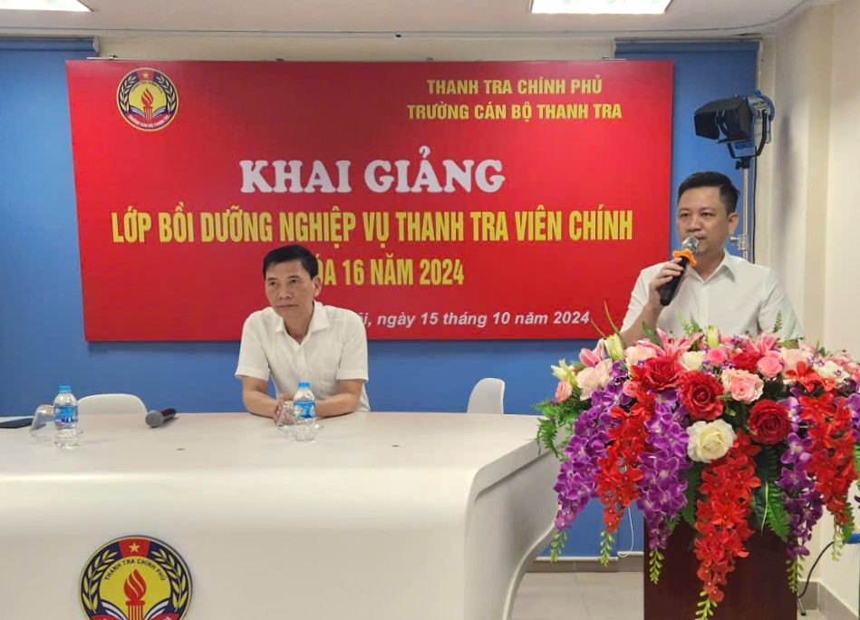 Khai giảng Lớp Bồi dưỡng nghiệp vụ Thanh tra viên chính Khóa 16 năm 2024 cho công chức ngành Thanh tra các tỉnh, thành phố khu vực Tây Nam Bộ