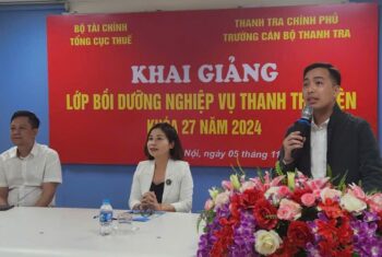 Khai giảng lớp Bồi dưỡng nghiệp vụ Thanh tra viên Khóa 27 năm 2024 theo hình thức học trực tuyến (Online)