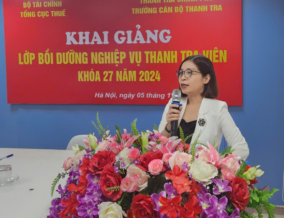 Khai giảng lớp Bồi dưỡng nghiệp vụ Thanh tra viên Khóa 27 năm 2024 theo hình thức học trực tuyến (Online)