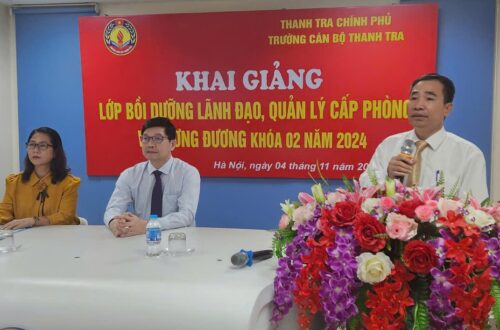 Khai giảng lớp Bồi dưỡng đối với lãnh đạo, quản lý cấp phòng và tương đương khóa 02 năm 2024