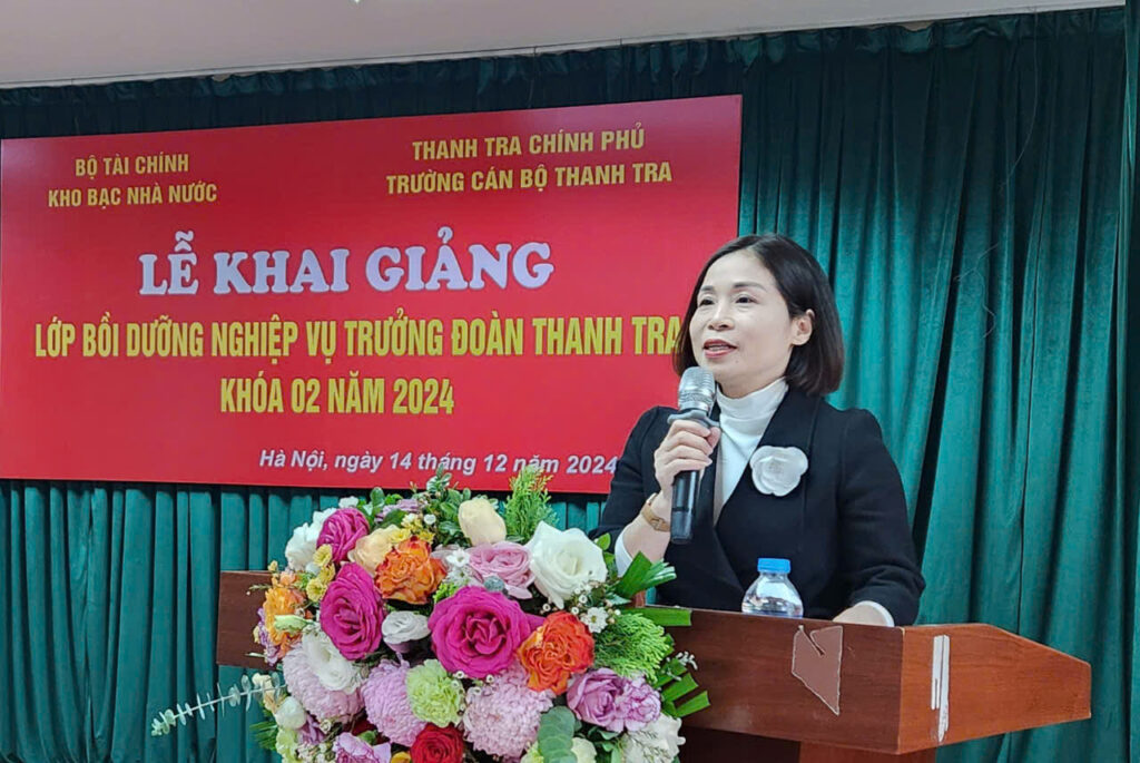 Khai giảng lớp Bồi dưỡng Nghiệp vụ Trưởng đoàn Thanh tra Khóa 02 năm 2024