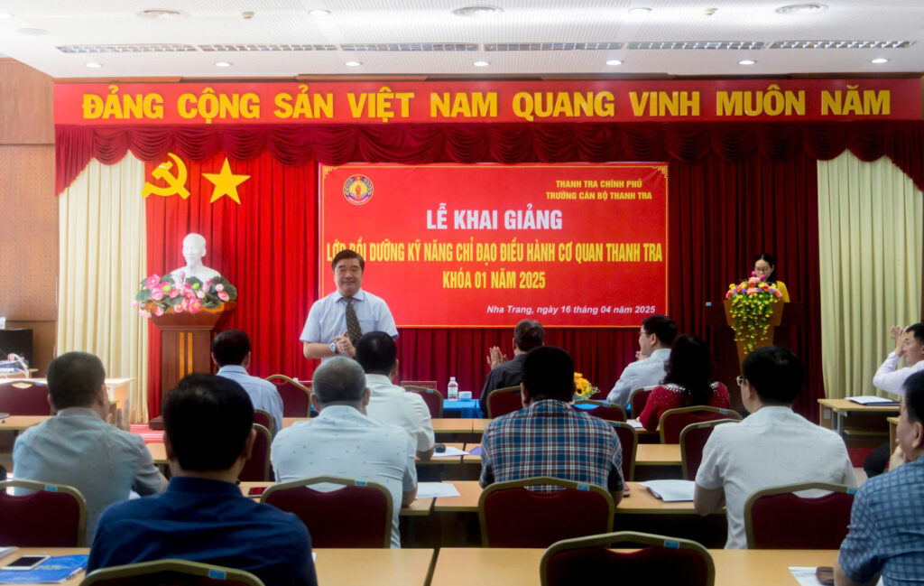Khai giảng Lớp Bồi dưỡng Kỹ năng chỉ đạo, điều hành cơ quan Thanh tra Khóa 01 năm 2025