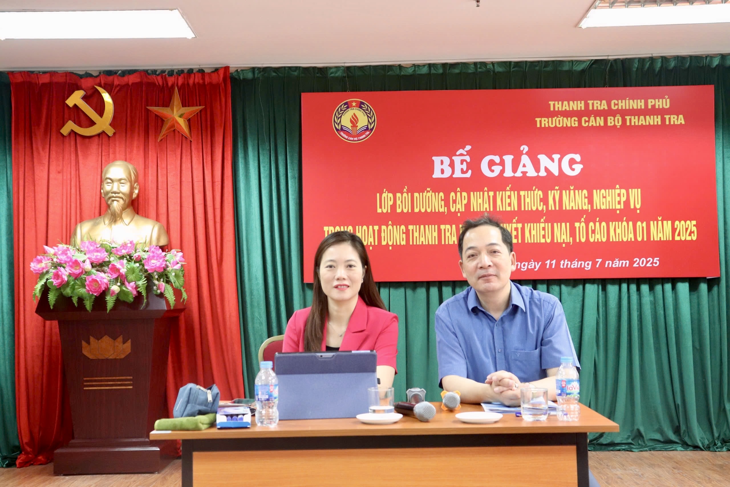 Lễ Bế giảng lớp Bồi dưỡng, cập nhật kiến thức, kỹ năng, nghiệp vụ trong hoạt động thanh tra và giải quyết khiếu nại, tố cáo K01/2025
