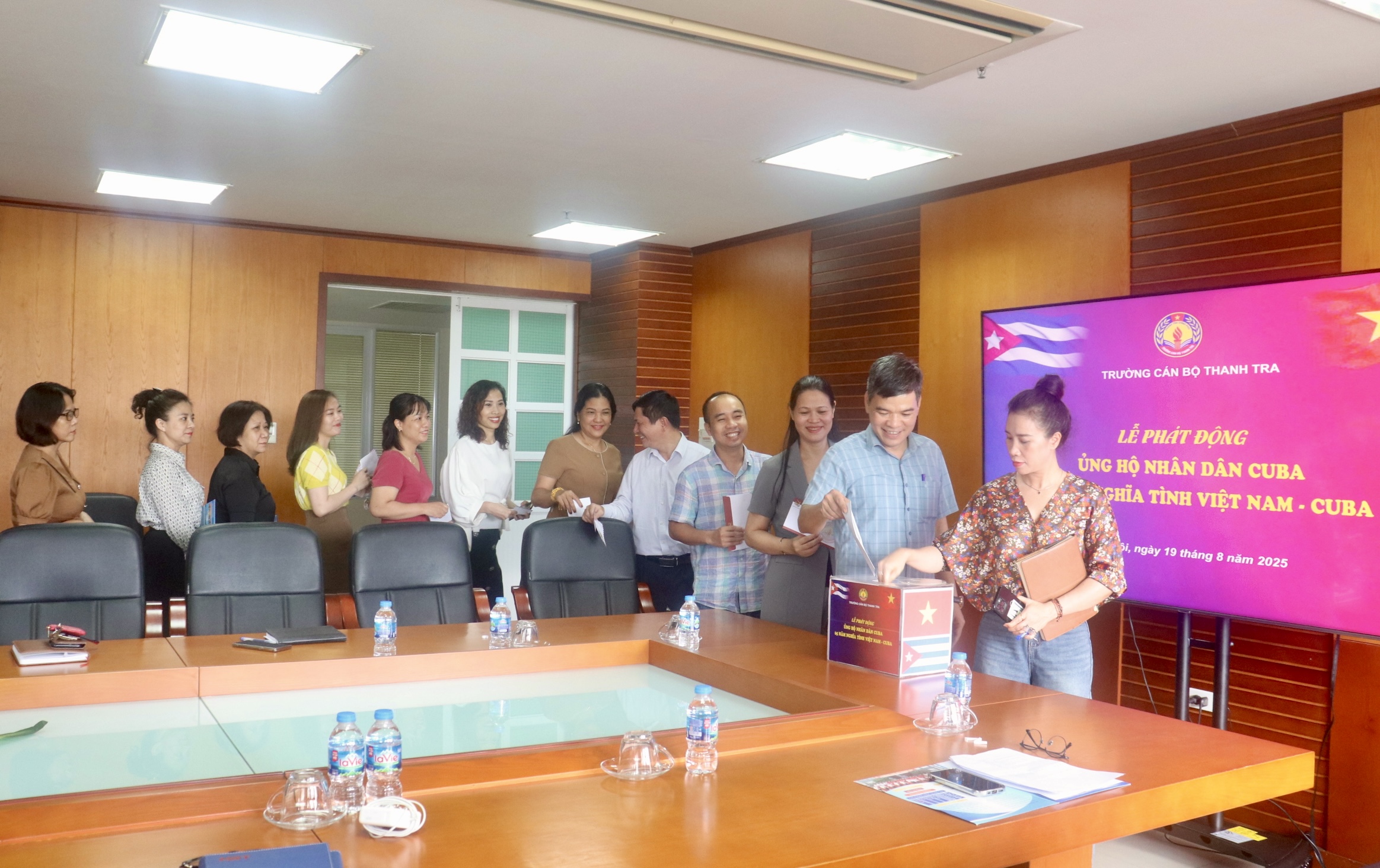 Trường Cán bộ Thanh tra phát động quyên góp ủng hộ Nhân dân Cuba