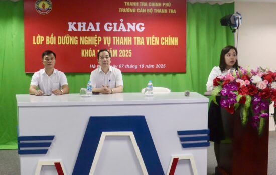 Khai giảng lớp Bồi dưỡng nghiệp vụ Thanh tra viên chính Khoá 15 năm 2025 theo hình thức trực tuyến