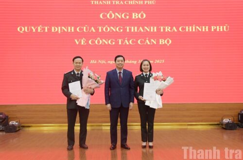 Bà Nguyễn Thị Thu Huyền giữ chức Vụ trưởng Vụ Tổ chức cán bộ Thanh tra Chính phủ