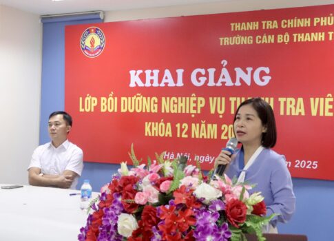 Khai giảng lớp bồi dưỡng nghiệp vụ Thanh tra viên Khoá 12 năm 2025