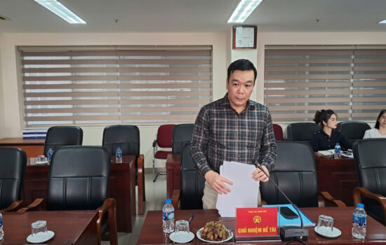 Họp tự đánh giá cấp cơ sở đề tài khoa học cấp bộ “Phong tỏa tài khoản, tạm giữ, thu hồi tài sản trong hoạt động thanh tra – Thực trạng và giải pháp”