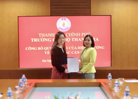 Công bố Quyết định của Hiệu trưởng Trường Cán bộ thanh tra về công tác cán bộ