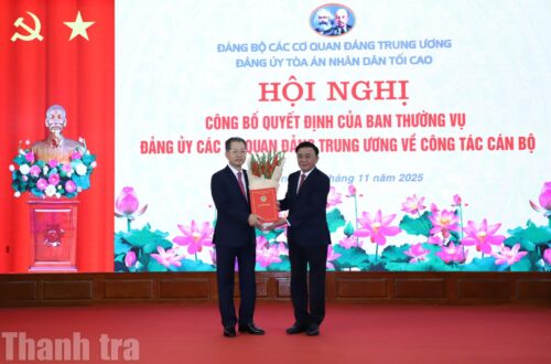 Phó Tổng Thanh tra Thường trực Nguyễn Văn Quảng làm Bí thư Đảng ủy Tòa án nhân dân Tối cao
