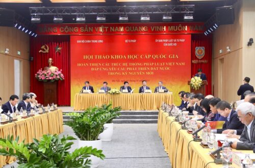 Hội thảo khoa học cấp Quốc gia "Hoàn thiện cấu trúc hệ thống pháp luật Việt Nam đáp ứng yêu cầu phát triển đất nước trong kỷ nguyên mới"